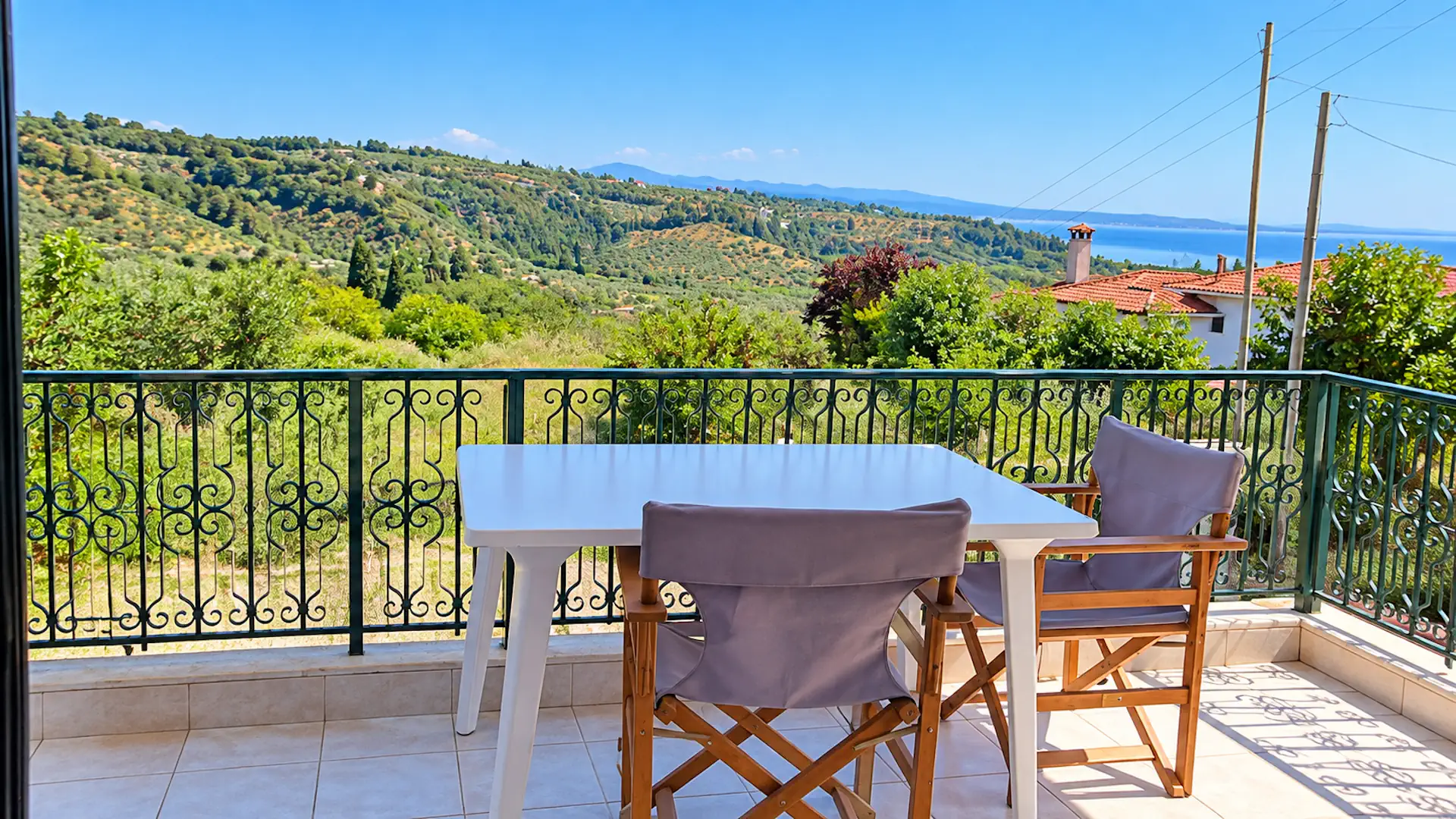 Villa Nefeli balcony and view